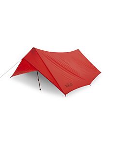 Refugio Rab SilTarp Plus Shelter rojo – horizon