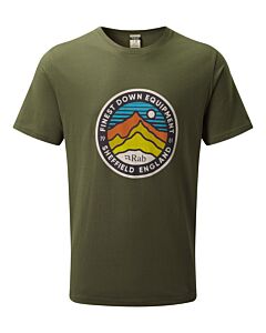 Camiseta Rab Stance 3 Peaks Tee verde – army