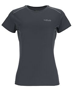 Camiseta Rab Force Tee Wmns negro - beluga (negro)